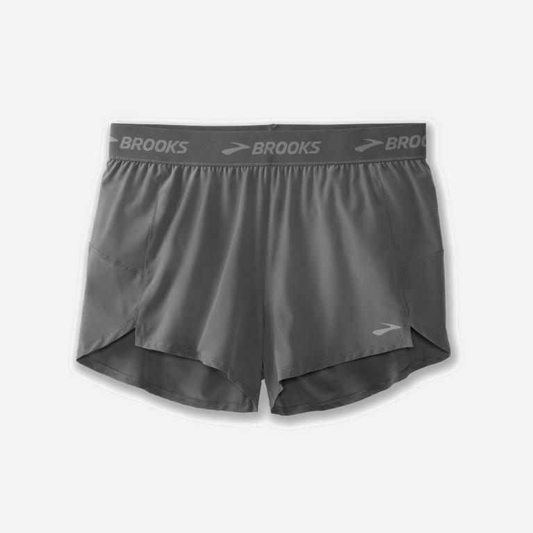 Brooks Chaser 3 NZ - Women's Running Shorts - Steel/grey (34128-IKQS)